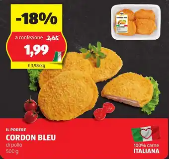 ALDI Il podere cordon bleu offerta