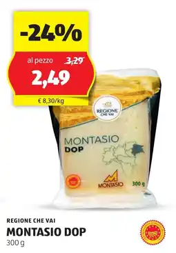 ALDI Regione che vai montasio dop offerta