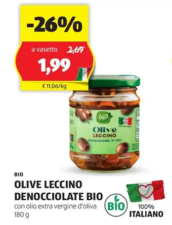 ALDI Bio olive leccino denocciolate bio offerta