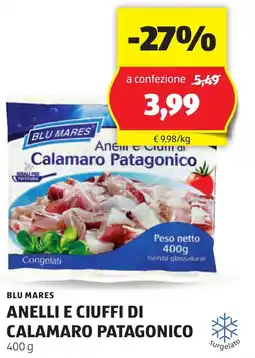 ALDI Blu mares anelli e ciuffi di calamaro patagonico offerta