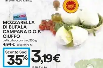 Coop Superstore Mozzarella di bufala campana d.o.p. ciuffo palla o bocconcino, offerta