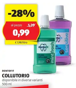 ALDI Dentofit collutorio offerta