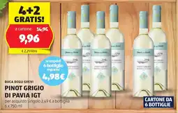 ALDI Duca degli svevi pinot grigio di pavia igt offerta