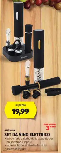 ALDI Ambiano set da vino elettrico offerta