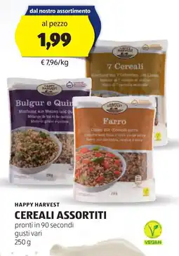 ALDI Happy harvest cereali assortiti offerta