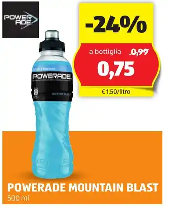 ALDI Powerade mountain blast offerta