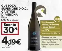 Coop Superstore Custoza superiore d.o.c. cantine di verona offerta