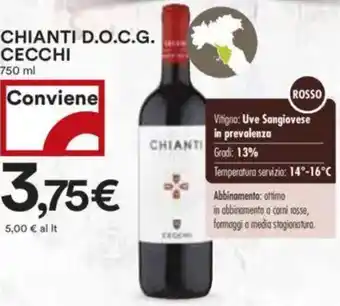 Coop Superstore Chianti d.o.c.g. cecchi offerta