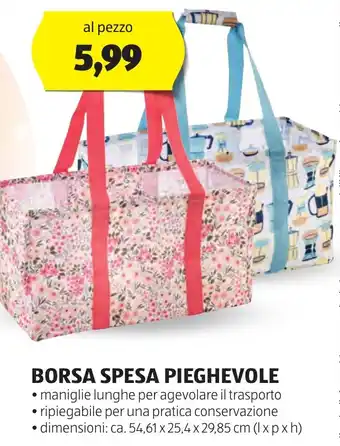 ALDI Borsa spesa pieghevole offerta