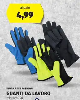 ALDI King craft fashion guanti da lavoro offerta