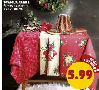 PENNY Tovaglia natali 140x180 cm offerta