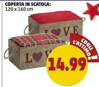 PENNY Coperta in scatola 120x160 cm offerta