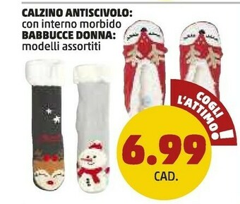 PENNY Calzino antiscivolo con interno morbido offerta