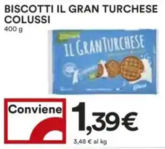 Coop Superstore Biscotti il gran turchese colussi offerta