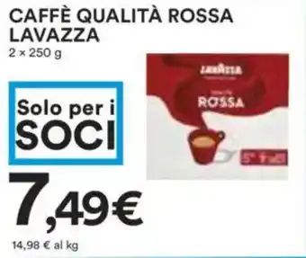 Coop Superstore Caffè qualità rossa lavazza offerta