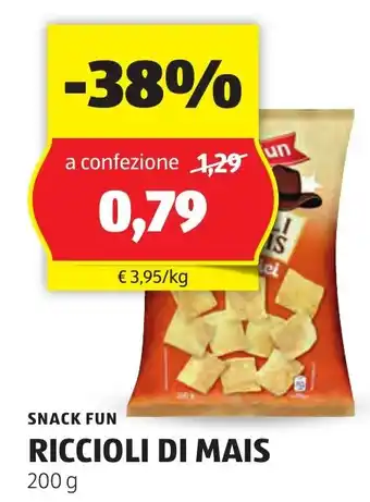 ALDI Snack fun riccioli di mais offerta