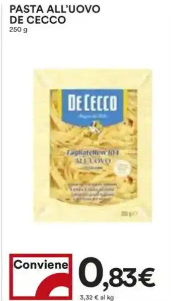 Coop Superstore Pasta all'uovo de cecco offerta