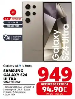 Comet SAMSUNG GALAXY S24 ULTRA SMARTPHONE offerta