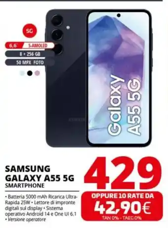 Comet SAMSUNG GALAXY A55 5G SMARTPHONE offerta