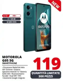 Comet MOTOROLA G05 5G SMARTPHONE offerta