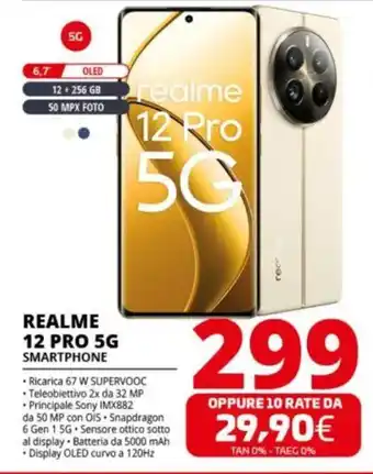 Comet REALME 12 PRO 5G SMARTPHONE offerta