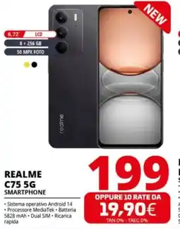 Comet REALME C75 5G SMARTPHONE offerta