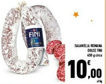 Conad City Fini salamella romana dolce offerta