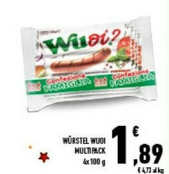 Conad City Wuoi wurstel multipack offerta