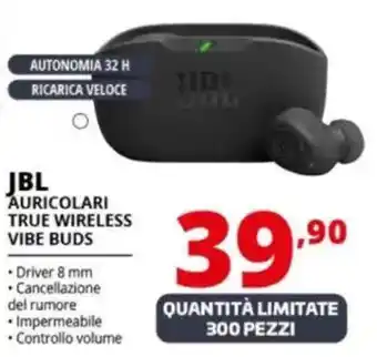 Comet Jbl auricolari true wireless vibe buds offerta