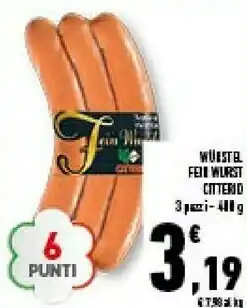 Conad City Wurstel 400 g offerta