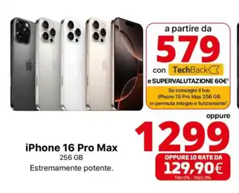 Comet iPhone 16 Pro Max offerta