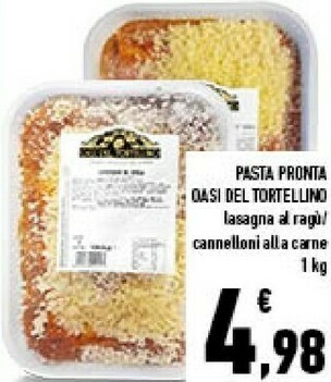 Conad City Oasi del tortellino pasta pronta offerta