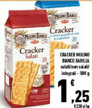 Conad City Cracker integrali senza olio di palma 500 g(ml) offerta