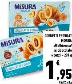 Conad City 6 cornetti al cioccolato privolat 290 g(ml) offerta