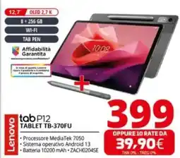 Comet Lenovo tabP12 TABLET TB-370FU offerta