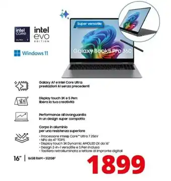 Comet SAMSUNG Galaxy Book5 Pro 360 offerta