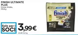 Coop Superstore Finish ultimate plus limone, 14 tabs, offerta