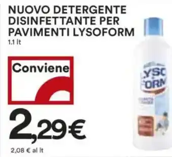 Coop Superstore Nuovo detergente disinfettante per pavimenti lysoform offerta