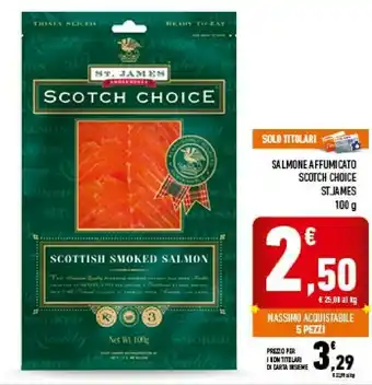 Conad Scoth reserve scottish smoked salmon 100 g(ml) offerta