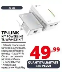 Comet TP-LINK KIT POWERLINE TL-WPA4221KIT offerta