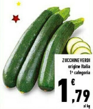 Conad Zucchine verdi offerta
