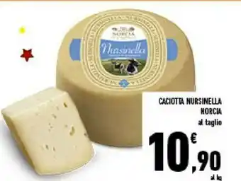 Conad Norcia caciotta nursinella offerta