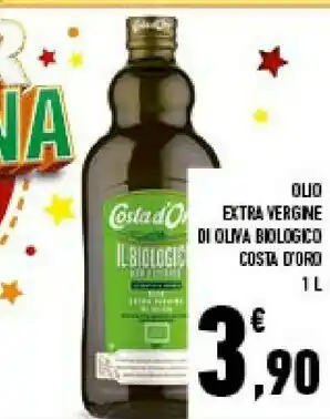 Conad Costa d'oro - olio extra vergine di oliva biologico 1000 g(ml) offerta