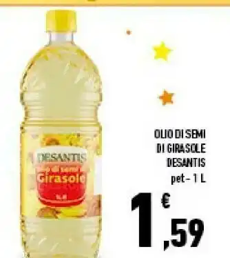 Conad Desantis - olio di semi di girasole 1000 g(ml) offerta