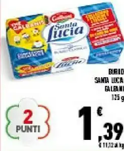 Conad Burro classico santa lucia 125 g(ml) offerta