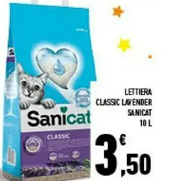 Conad Sanicat lettiera classic 10 l offerta