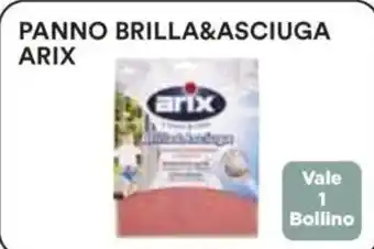 Coop Superstore Panno brilla&asciuga arix vale 1 bollino offerta