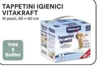 Coop Superstore Tappetini igienici vitakraft 15 pezzi, vale 3 bollini offerta