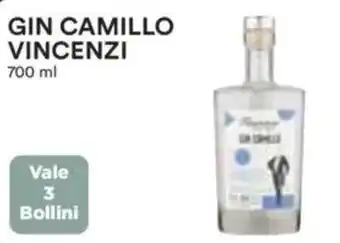 Coop Superstore Gin camillo vincenzi Vale 3 Bollini offerta