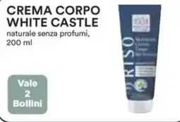 Coop Superstore Crema corpo white castle naturale senza profumi, vale 2 bollini offerta